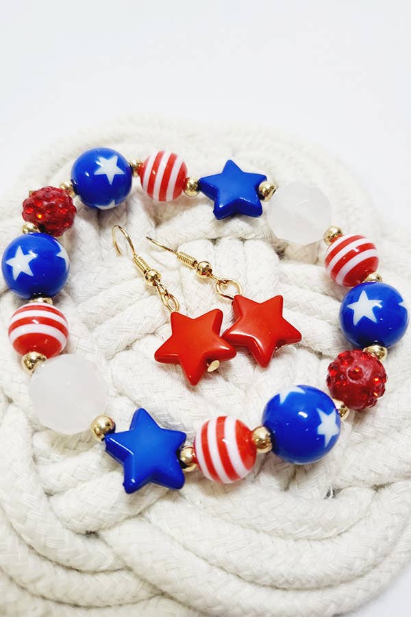 Patriotic American Flag Bracelet ONLY