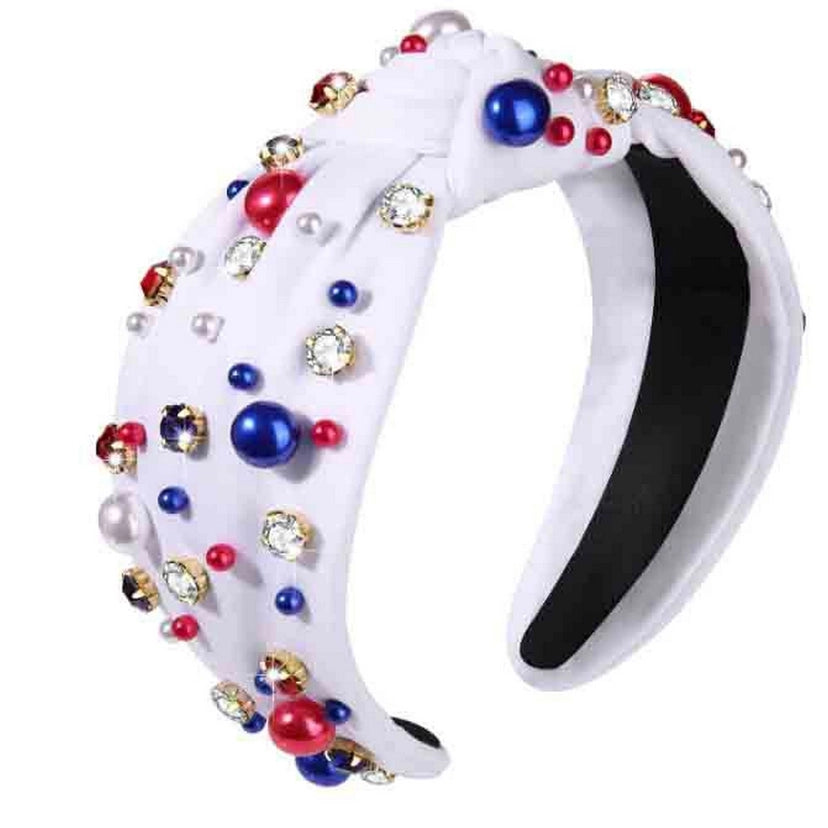 Fourth of July Headband - WHITE