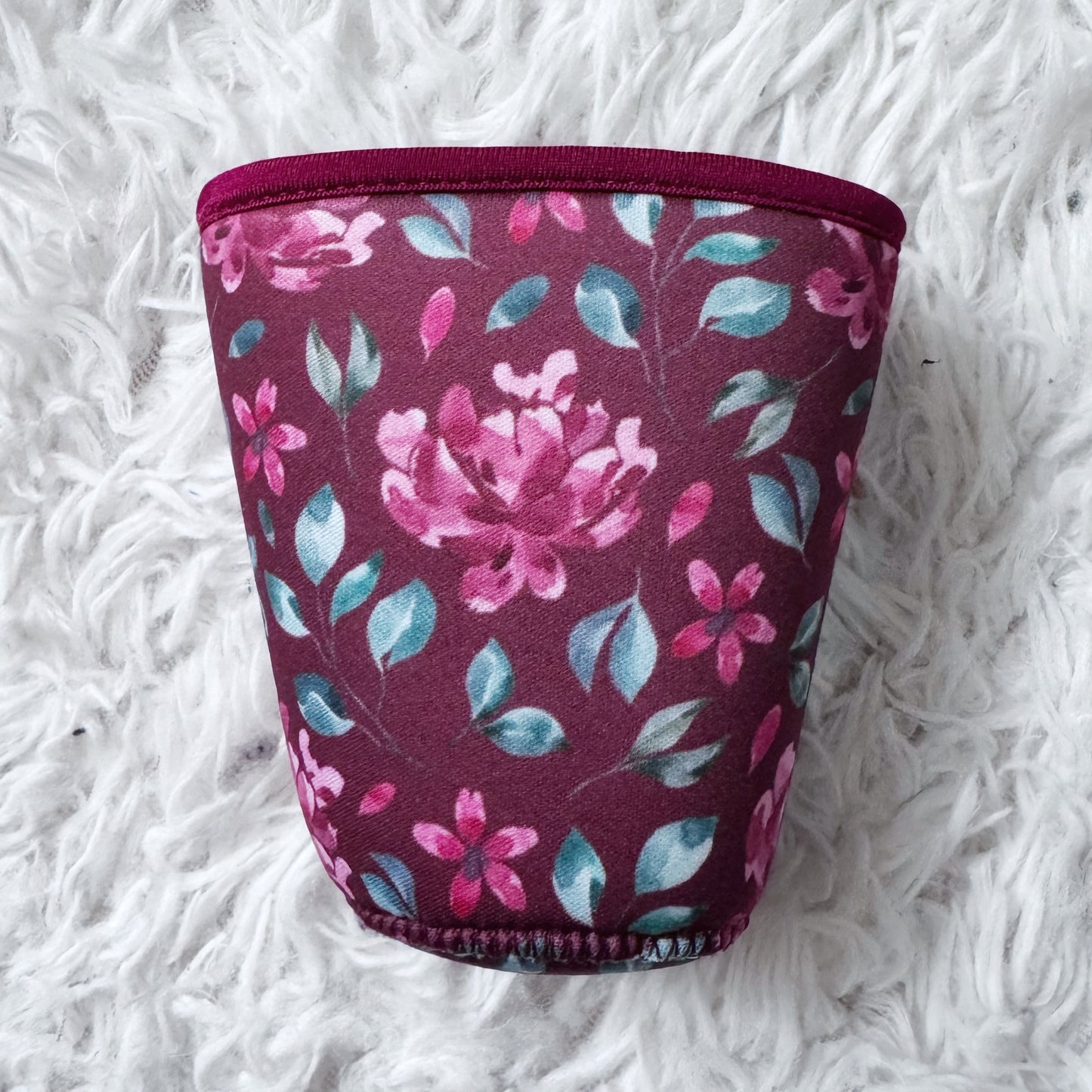 Neoprene Cup Sleeve Floral