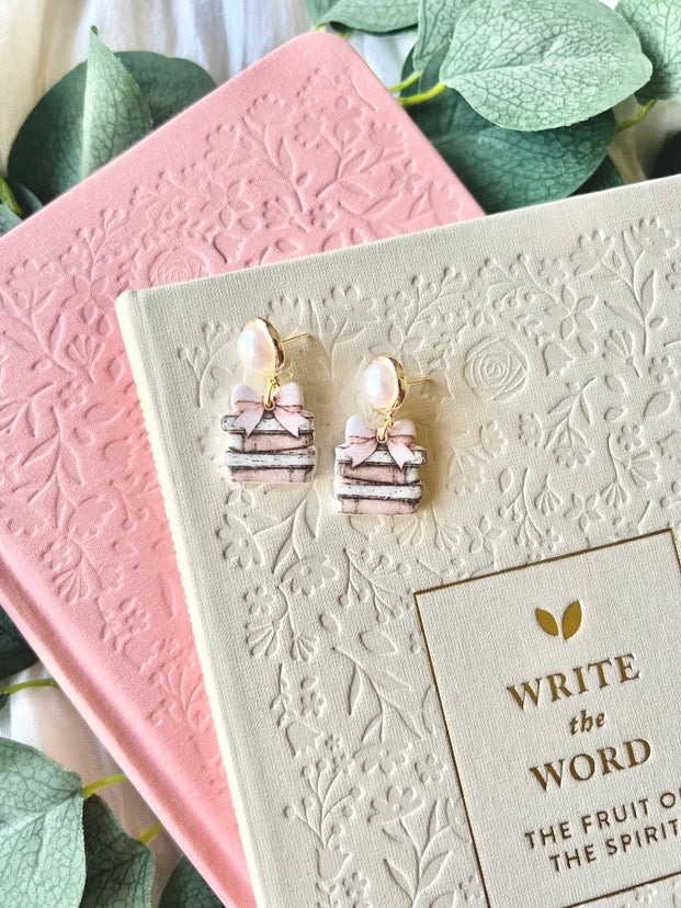 Book + Bow Earrings