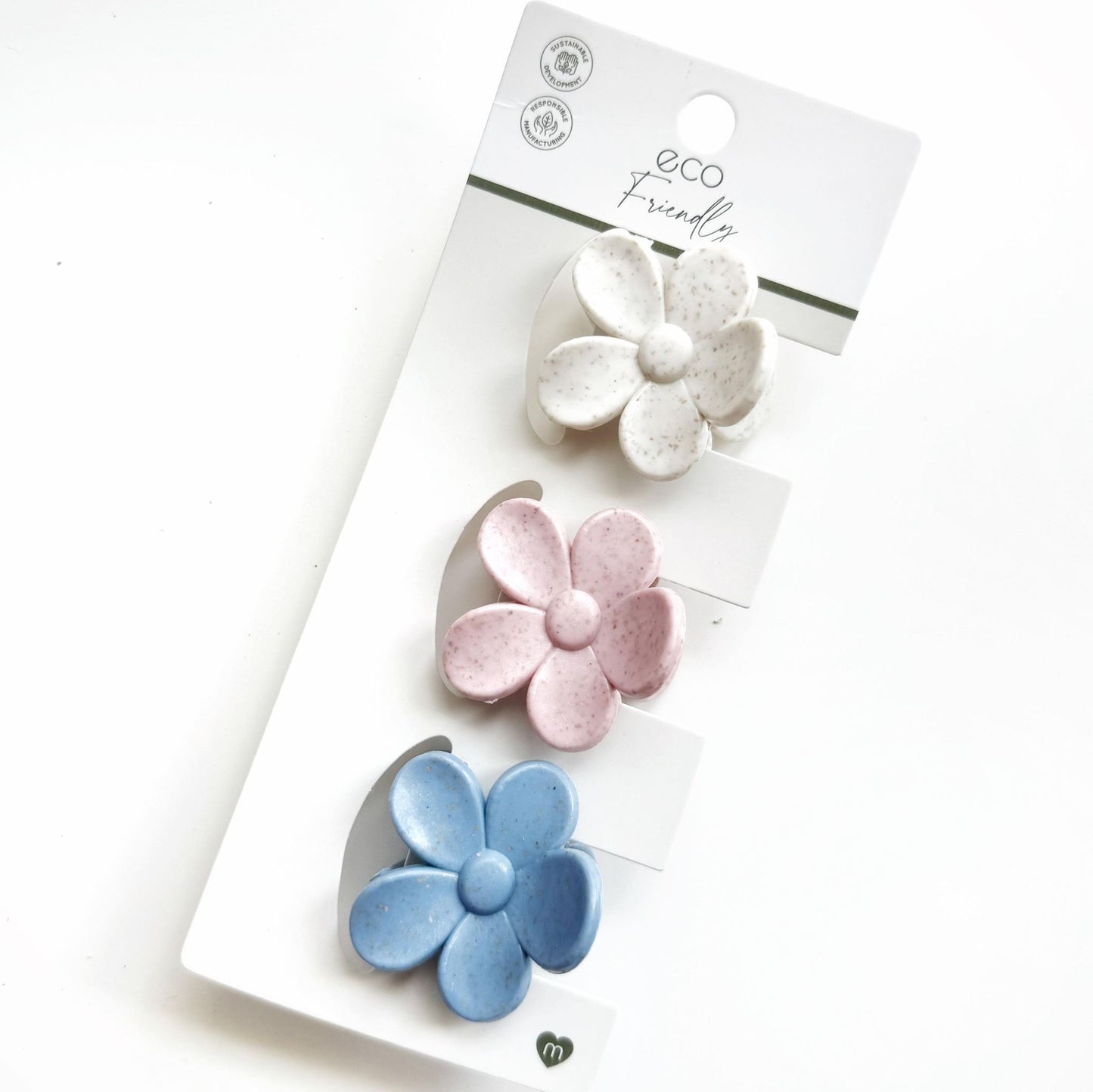 Medium Matte Pastel Tone Flower Hair Clip
