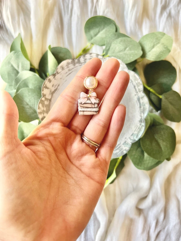 Book + Bow Earrings