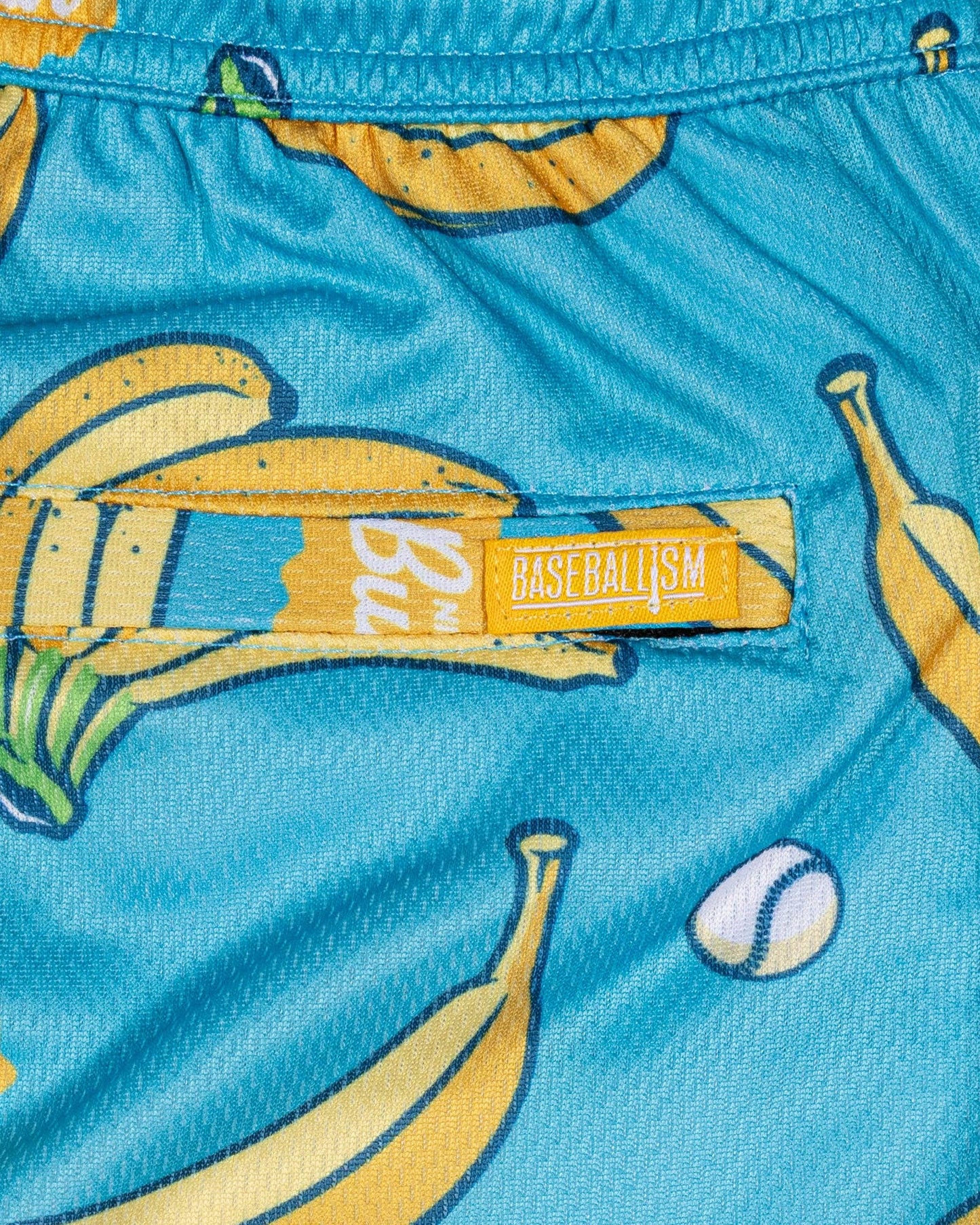 Peelin Good (Banana) Diamond Air Mesh Shorts: Medium