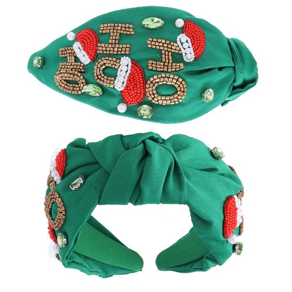 Ho Ho Ho Headband (GREEN