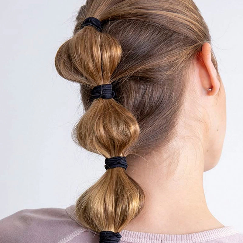 100 Multi Colored Elastic Hair Ties