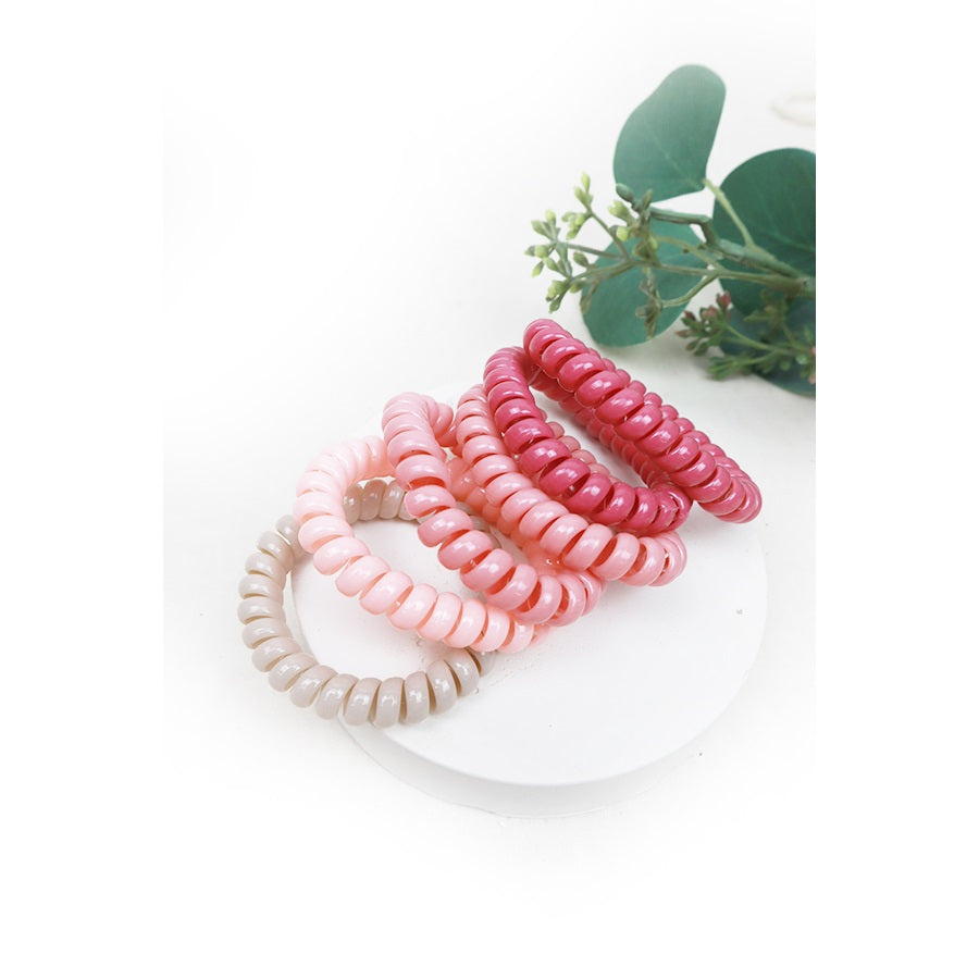 Phone Cord Hair Tie Set (6-pack)