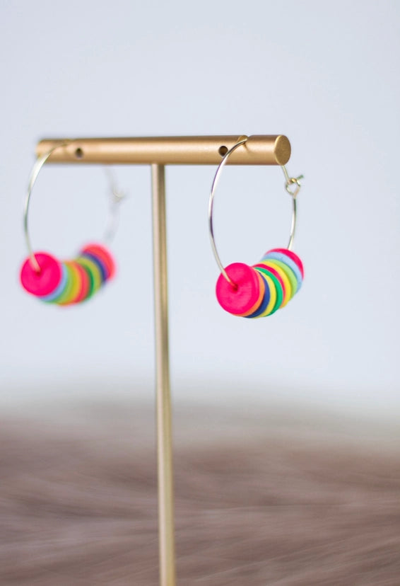 Summer Neon Hoops
