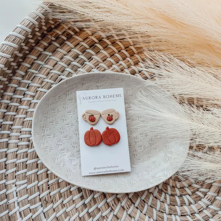 Pumpkin Spice LARGE Studs