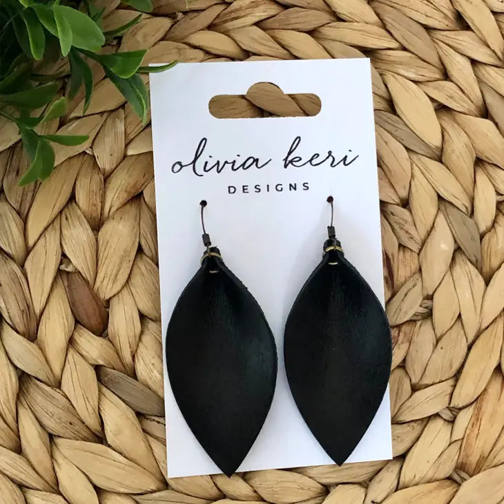 BLACK Brooklyn Petals - Genuine Leather