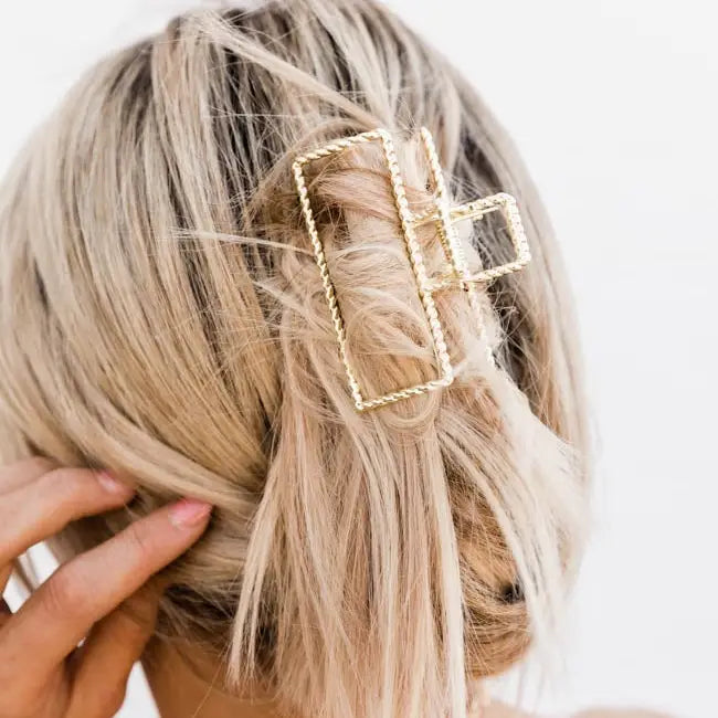 Gold Hair Claws - Mix Metal Hair Claw Clips (SURPRISE DESIGN)