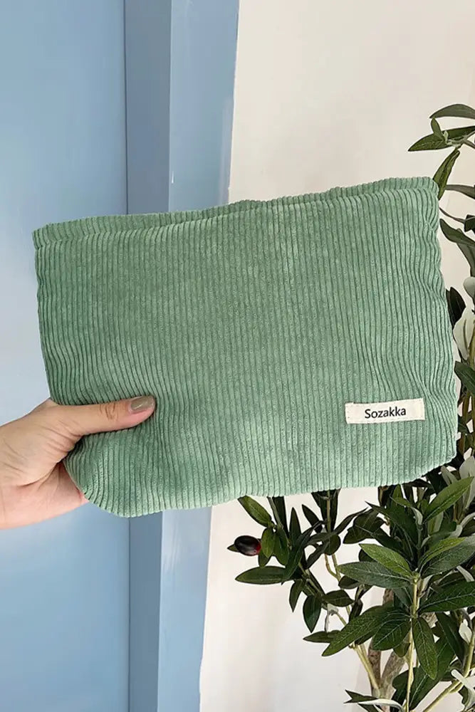 Corduroy Cosmetic/Clutch Bag