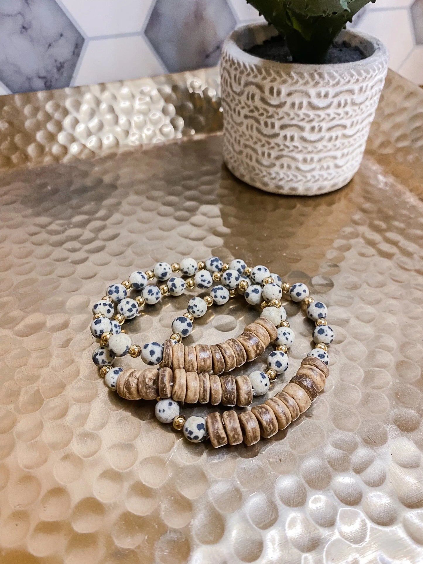 ONE Bracelet - The Coconut & Jasper Bracelet