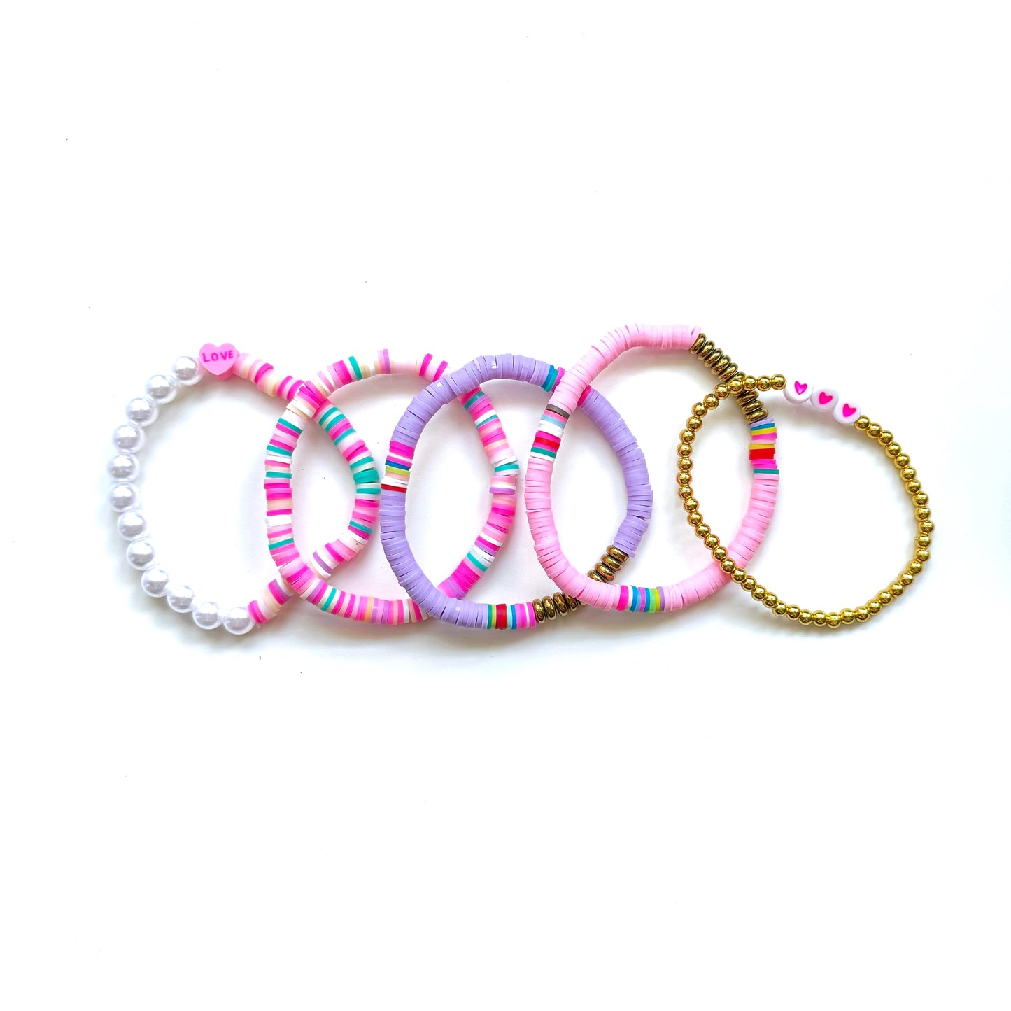Pink Friendship Bracelet 5-Pack