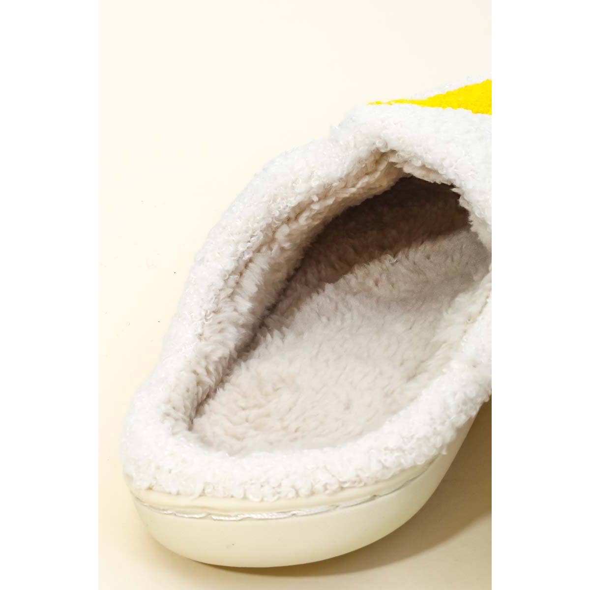 Happy Face Fuzzy Slippers: LARGE