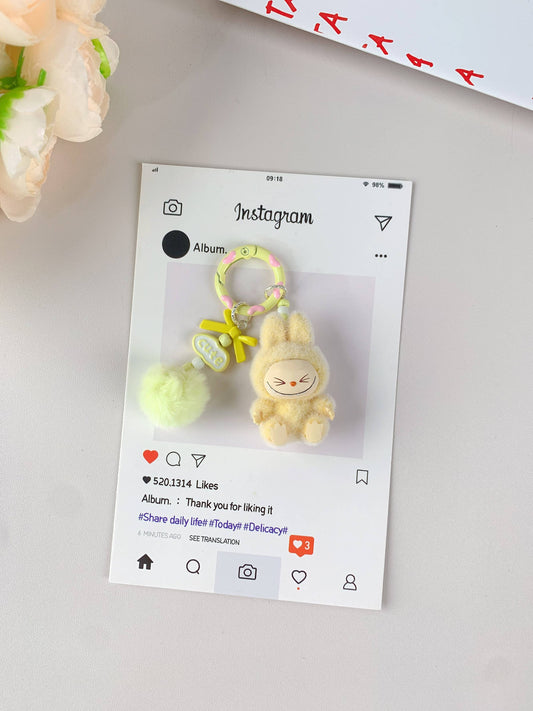 Labubu Hot-Selling Keychain: Yellow