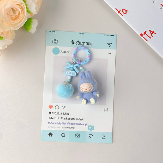 Labubu Hot-Selling Keychain: Blue