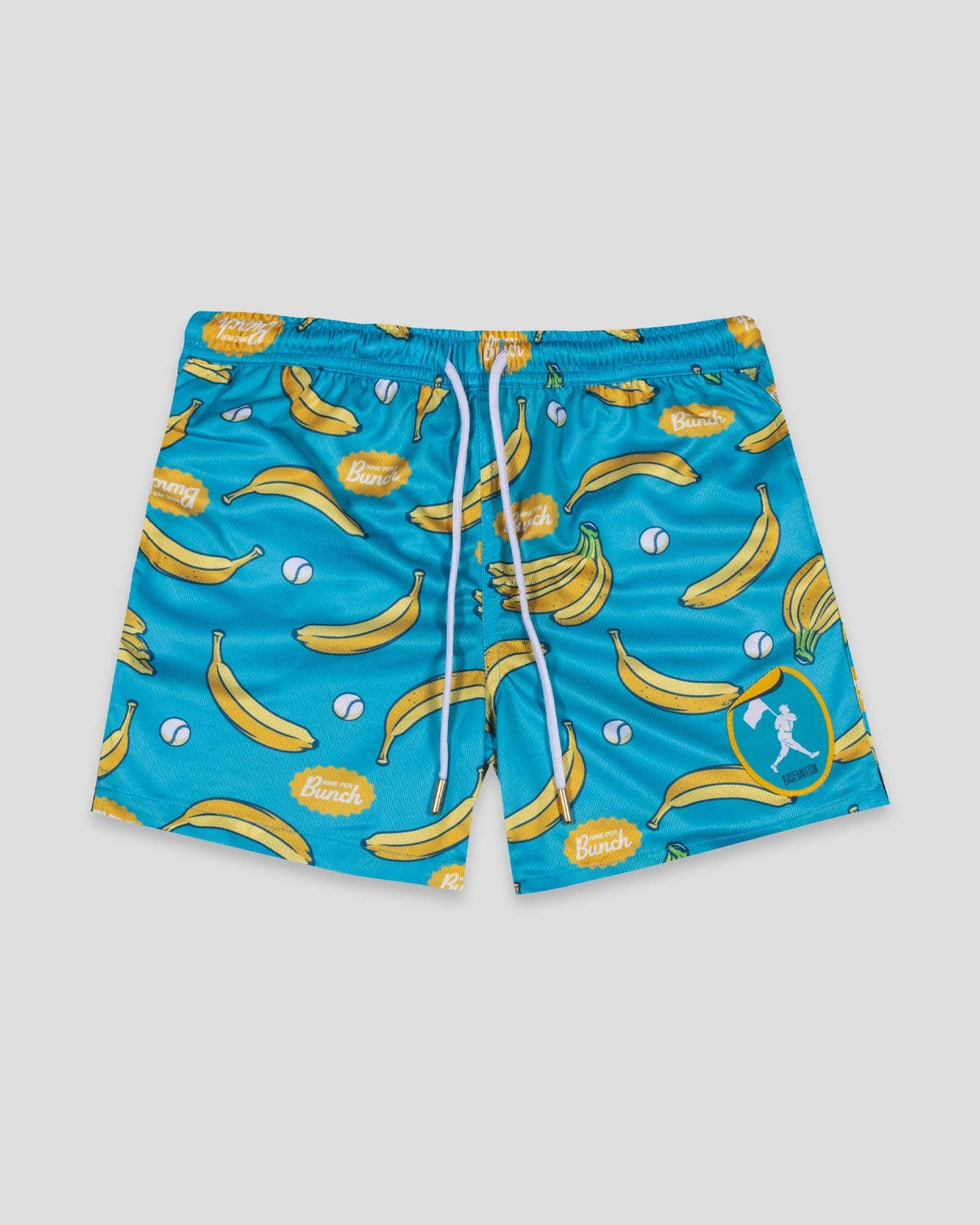 Peelin Good (Banana) Diamond Air Mesh Shorts: Medium