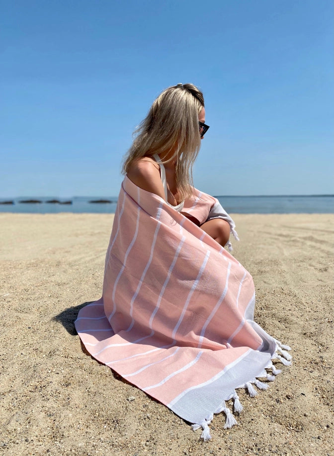 Oversized Beach Towels - Peach