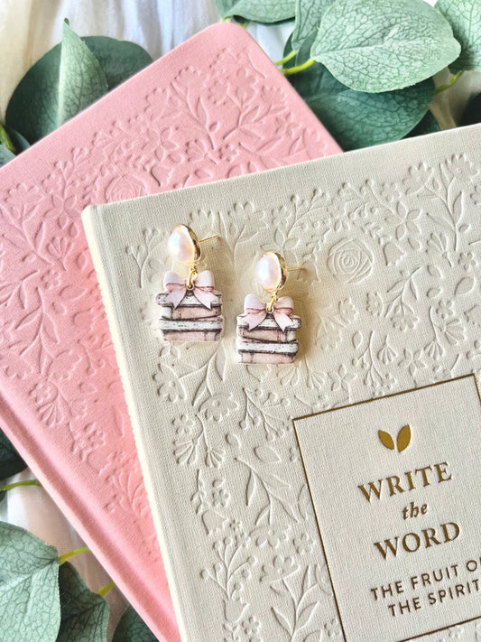 Book + Bow Earrings
