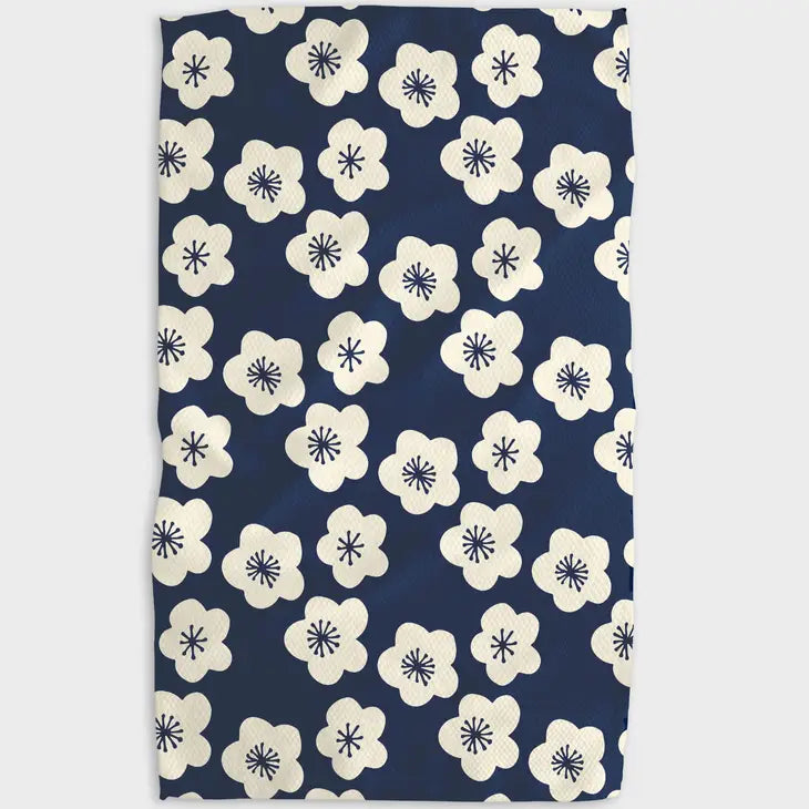 NAVY DAISY - Geometry Tea Towels *Rated #1 Kitchen Towel by BHG*