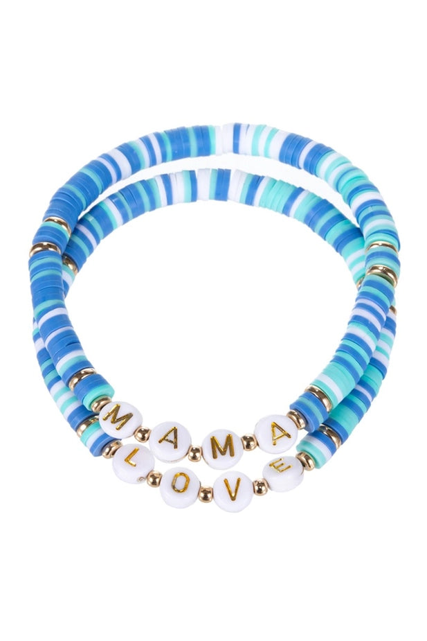 MAMA / LOVE Bracelet Stack (Set of 2)