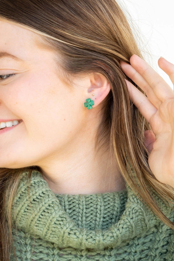 4 Leaf Clover Studs