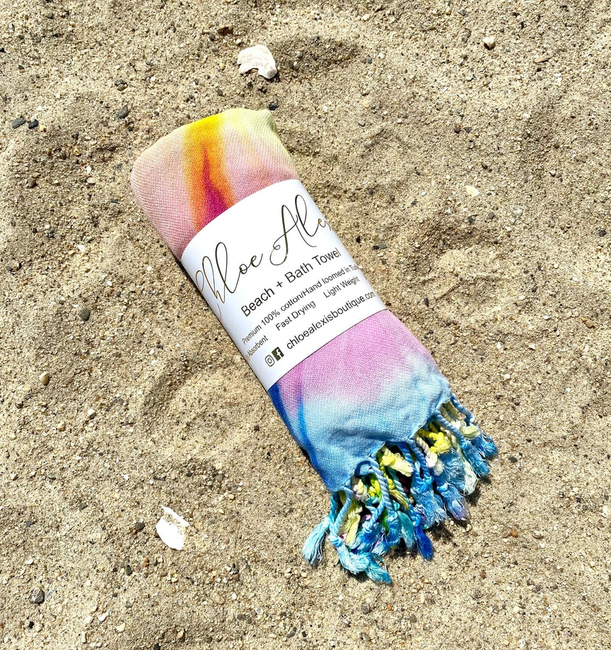 Oversized Beach Towels - Rainbow