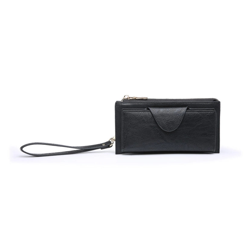 Wallet w/ Snap Closure and Zip Change Pocket (RFID)