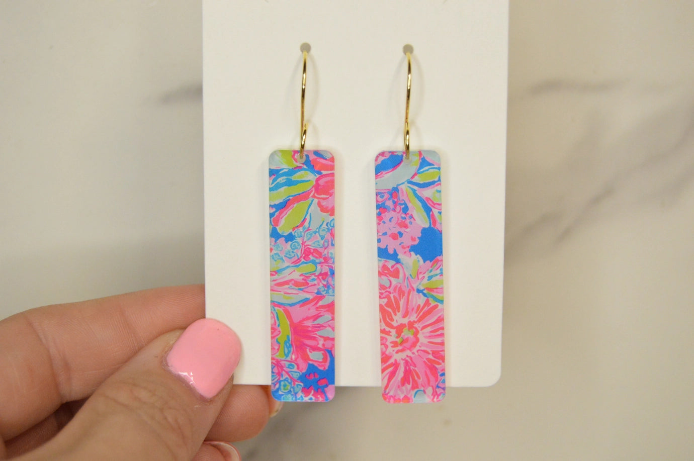 Lily-Inspired Colorful Bar Earrings (more colors)