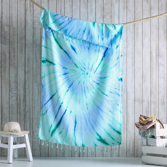 100% Turkish Cotton Beach Towel - Blue