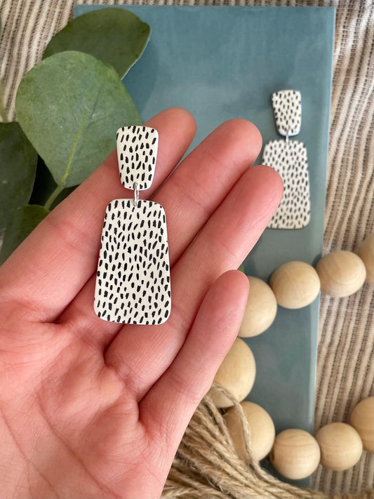 Dot Clay Earrings