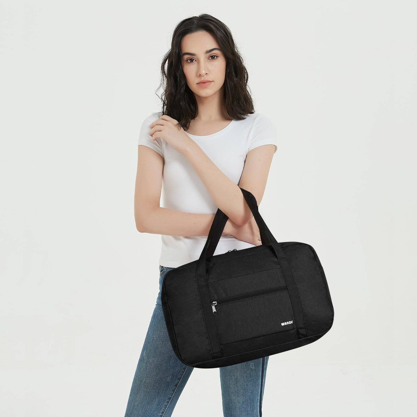 Airplane Personal Item Travel Bag Best Underseat Bag WF1122: Black