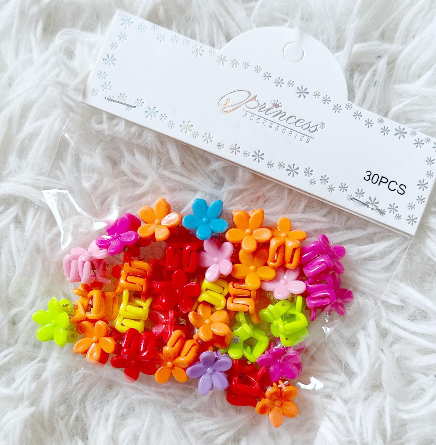 Kid's Mini Flower Clips (30 Pack)