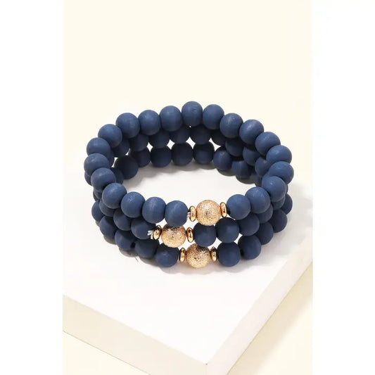 Matte Beaded Bracelets (SET OF 3)