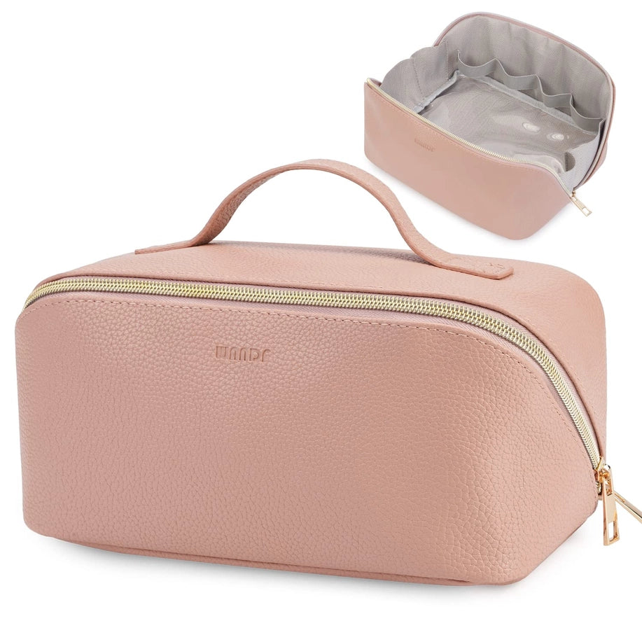 Open Flat Cosmetic Travel Makeup Bag (2 Colors)