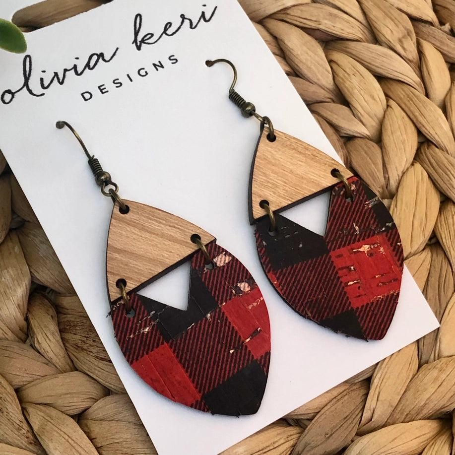 Josie - Buffalo Plaid: Dangles