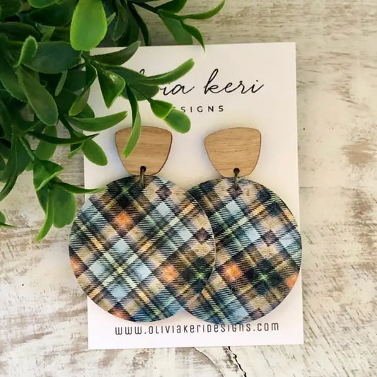 Everly Plaid - Genuine Leather