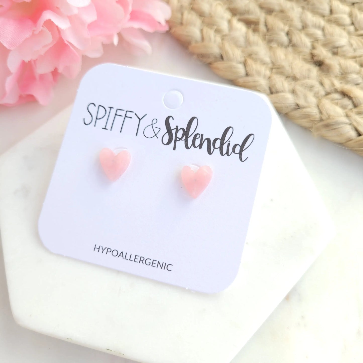 Hand Drawn Hearts Acrylic Stud Earrings (MORE COLORS)